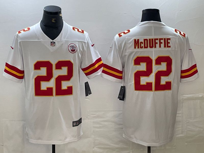 Men Kansas City Chiefs #22 Mcduffie White 2024 Nike Vapor Untouchable Limited NFL Jersey->los angeles dodgers->MLB Jersey